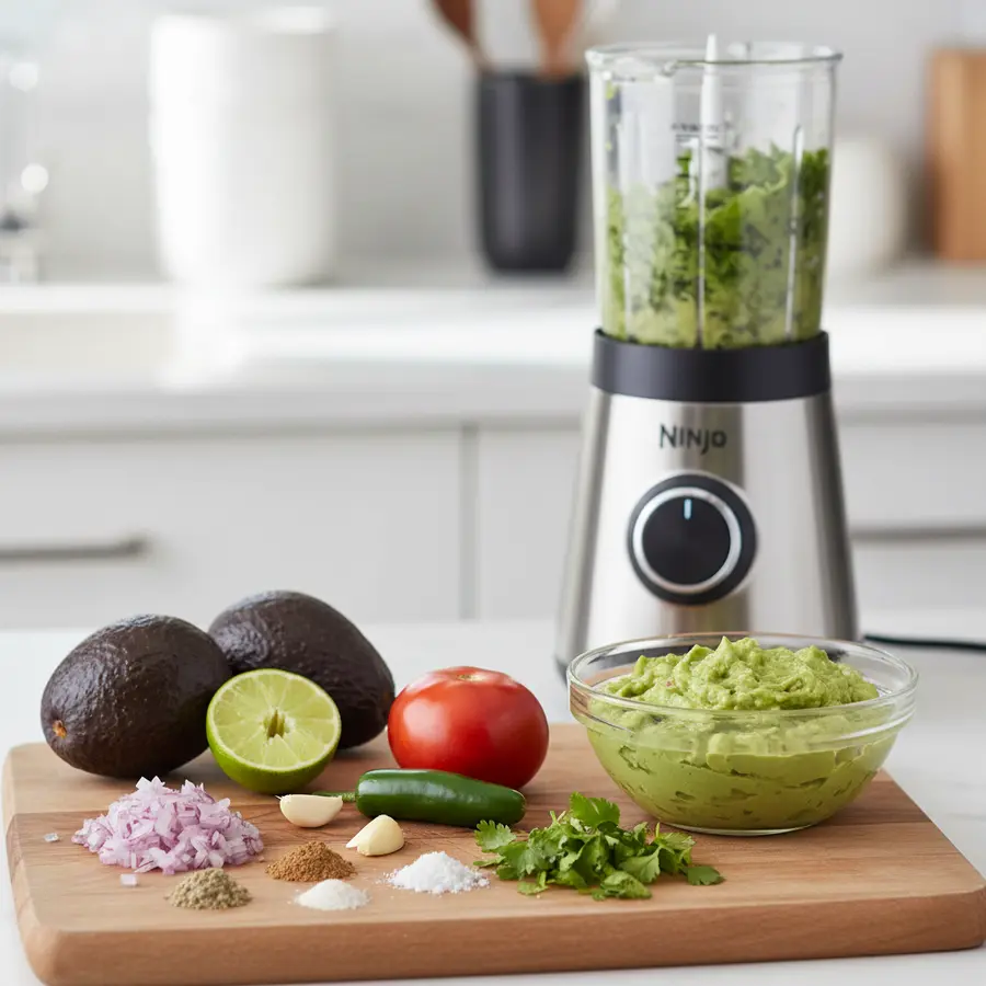 Guacamole dip met avocado, tomaat en koriander