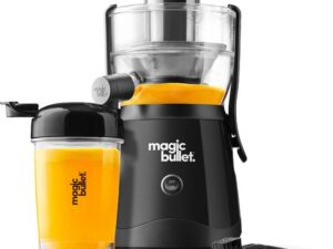 Magic Bullet Mini Juicer - Compact Formaat - Sapcentrifuge - Inclusief handige to go beker - Zwart