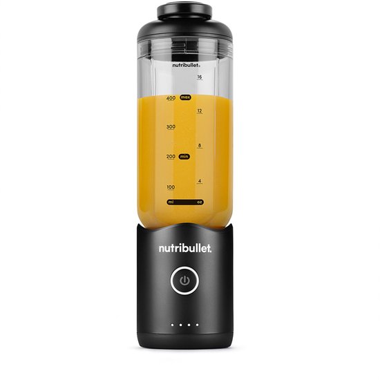 Nutribullet FLEX - Portable Blender - Blender To Go - Draagbare Blender - Oplaadbare Blender - 590 ml To Go Beker incl. Draaghengsel - Zwart