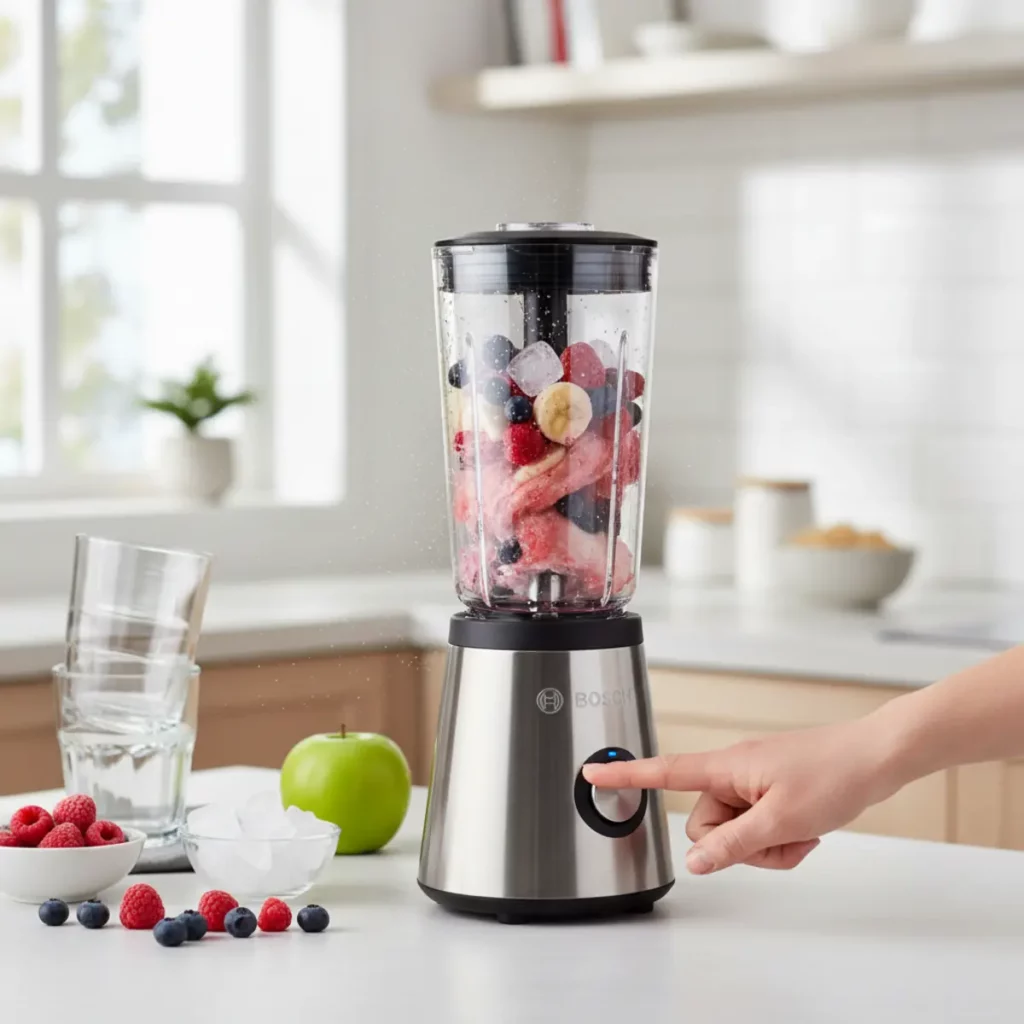 Bosch MMB2111M compacte blender op witte achtergrond